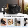 KNOBWELL Black Door Knobs, Square Interior Door Knobs, Closet Door
