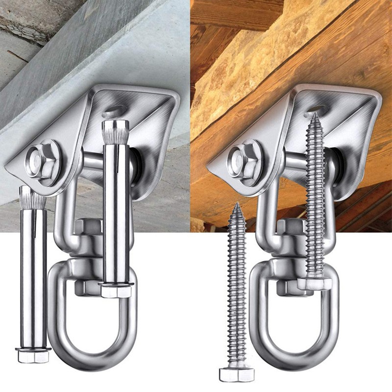 Swing Hanger 360 Degree Rotate Suspension Carabiner Hook Hardware Kit