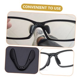 FOMIYES 4pcs Adjustable Glasses Nose Pads Nose Guards for Cycling Glasses Bridge Protection