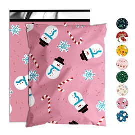 Jowlroel Christmas Poly Mailer 6x9 Inch 100 Pcs, Waterproof Shipping Bags for Clothing, Tear-Resistant Mailier, Strong Mailing With Self-Seal - Snowmen Printed