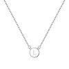 Brilove 925 Sterling Silver Initial L Necklace Double Side Round