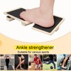 BOXOB Ankle Balance Board, Wooden Ankle Foot Strengthener Exerciser Single