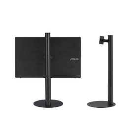 ASUS ZenScreen Stand MTS02D - Ergonomic Stand for Portable Monitors, Tilt, Pivot, Height adjustments, 1/4” Tripod Socket Compatible, Work from Home Setup, Home Office,Black