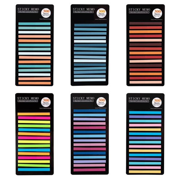 1800 Marcadores de Página, Pestañas de índice, Resaltar Notas Adhesiva