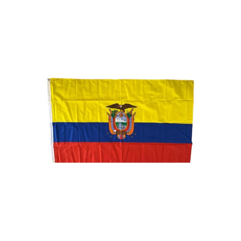 Country Flag Bandana 100% Cotton Square (Ecuador)