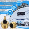 SAQXK 2pcs RV Fresh Water Blow Out Plugs Standard Brass