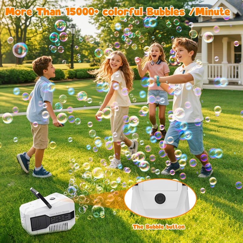 PANACARE Upgrade Portable Soap Bubble Machine, Automatic Soap Bubble Machine