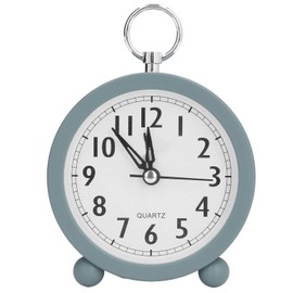 Fdit Reloj de Mesa Reloj Despertador Decoración Redonda Oficina Mediterránea Reloj Despertador Simple Reloj de Escritorio de Estilo Mediterráneo Relojes de Tiempo