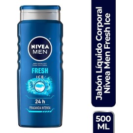 Jabón Corporal Nivea Men Fresh Ice Antibacterial, 500 Ml