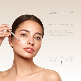 PUREZA NATUR Suero facial Niacinamida B3, Vitamina E y Acido hialurónico 50ml | Serum Niacinamide para todos tipos de piel skin barrier hidratante, an