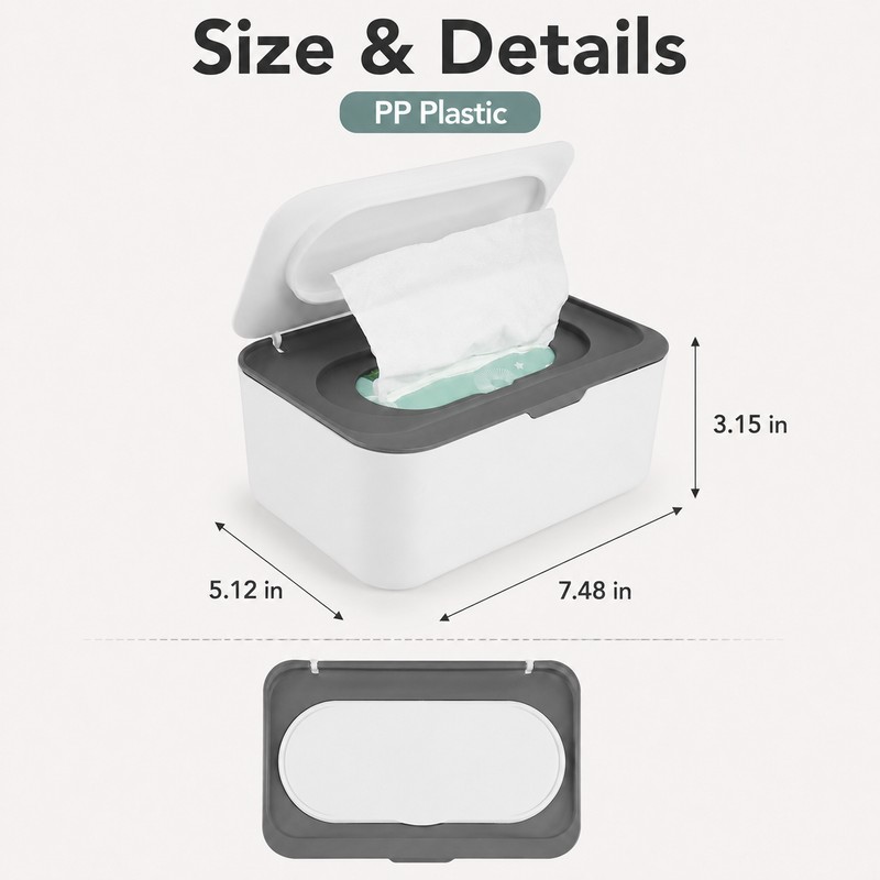 Wet Tissue Box Paper Dispenser for Wipes & Napkins -