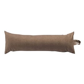 Classic Home Store Plush Faux Suede Draught Excluder Luxury Soft Narrow Door Draft Stopper 2ft (Mushroom)