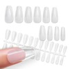 NTIP-002 Nail Tips, Medium Ballerina, 240 Pieces, 10 Sizes, Medium