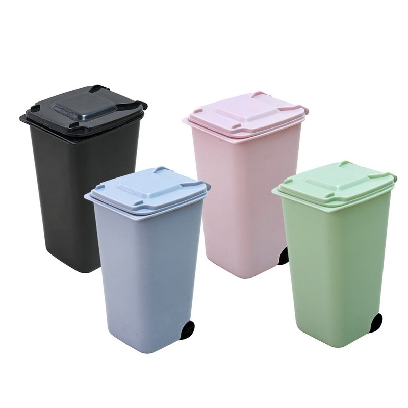 TOYMYTOY Office Trash Can, Desktop Mini Trash Bin, Garbage Bin