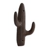 DII Cast Iron Collection Decorative Wall Hook Set, Cactus, 2