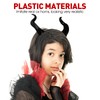 FOMIYES Vicious Horns Headband Devil Horn Hair Bands Black Gothic