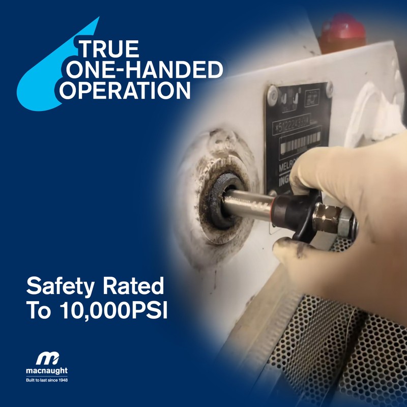 Macnaught KY Plus Locking Safety Grease Coupler - Smallest Diameter
