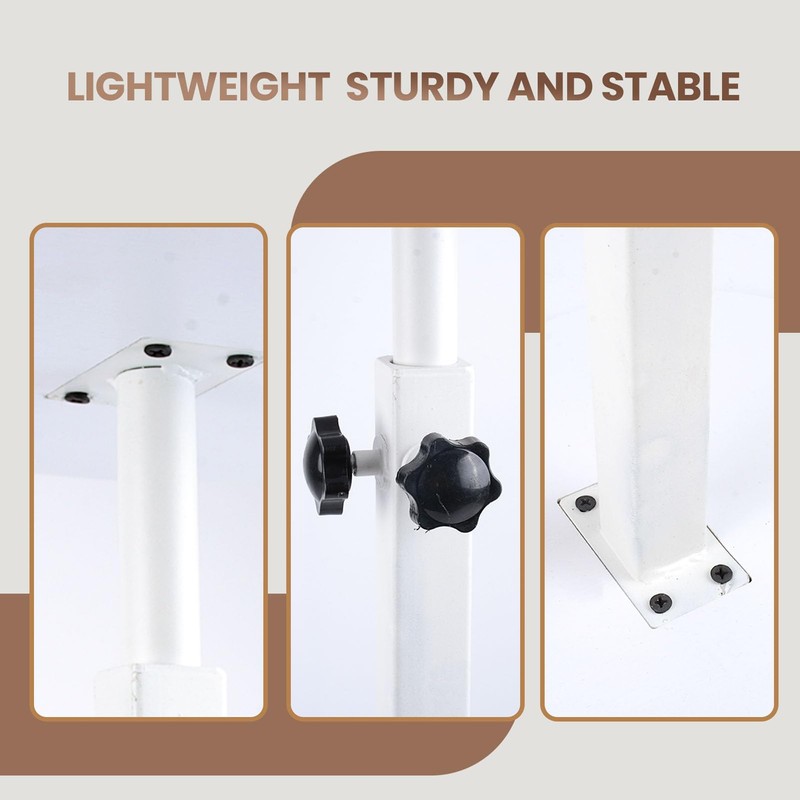 C Shaped End Table, Side Table for Sofa, End Table