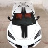 cartiangous Racing Stripes Overlay Graphic Decal Sticker For Corvette C8