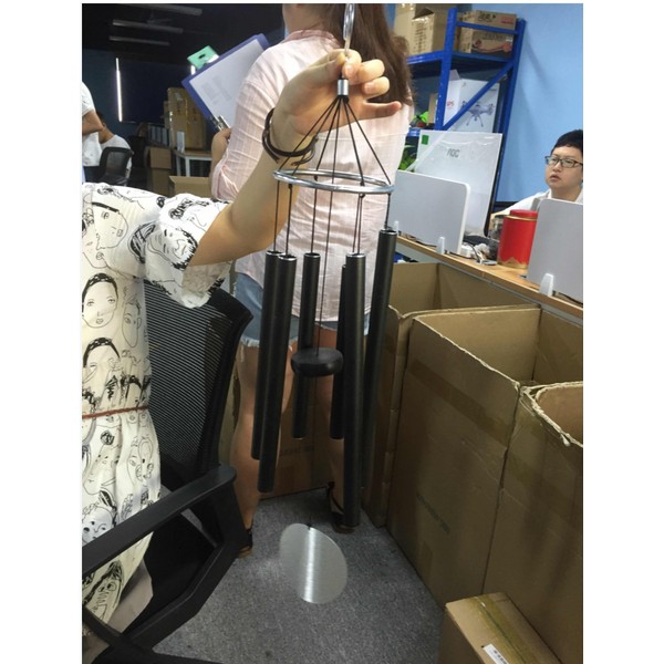Top Grade Black Large Aluminum Best Tonal Wind Chime Chimes