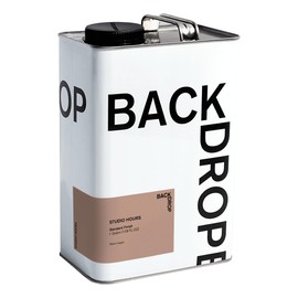 BACKDROP | Premium Interior Paint | Standard Semi Matte, Low Sheen Finish | Self-Priming, Low VOC, Green Wise Certified | STUDIO HOURS - Warm, modern taupe | 1 Gallon