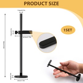 Graphics Card GPU Brace Support, Video Card Sag Holder Bracket Stand GPU Anti Sag Bracket Height Sliding Adjustable Graphics Card Support Anodized Aerospace Aluminum Black