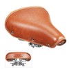 Eachbid Bicycle Saddle Universal Comfortable Brown Rivets Durable Spring Leather