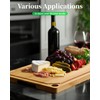 Kitsure Bamboo Cutting Board - Multi-Sizes Wooden Cutting Boards for