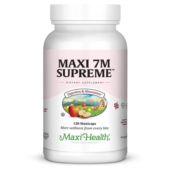 Maxi-Health 7M Supreme High Potency Probiotic Acidophilus Formula, 120 Count