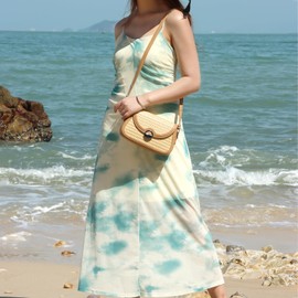 Freiesoldaten Summer Beach Straw Bag for Women Woven Shoulder Bag Trendy Holiday Handbags 2025, beige