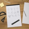 Mr. Pen- Graph Paper Pad 17"x11", 4x4 Quad-Ruled Graph Paper,