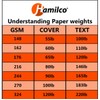 Hamilco White Cardstock Thick Paper - 5 1/2 x 8