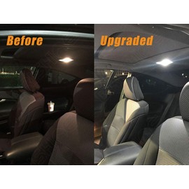 BRISHINE Kit de luces LED interiores blancas compatible con Infiniti Q50 2014 2015 2016 2017 2018 2019 2020 Super Bright 6000K Paquete de bombillas LED interiores + luces de matrícula y herramienta de instalación