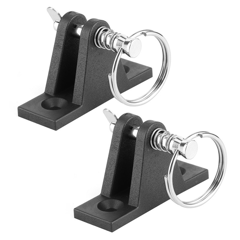 Pair Canopy Deck Hinge Boat Bimini Top Fitting W/Quick Release