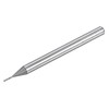 sourcing map Square Nose End Mill, 0.8mm Solid Carbide Long