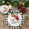 Horaldaily 100 servilletas decorativas de papel desechables de Navidad, bolas
