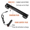 LE-JX Blue/Red Wireless Traffic Advisor Emergency Lights Bar Beacon Led