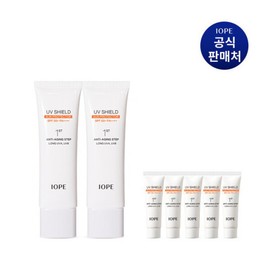 IOPE 아이오페 결제시추가할인 UV쉴드 선 프로텍터 50ml x 2개 IOPE UV Shield Sun Protector 50ml x 2 with Additional Discount at Checkout