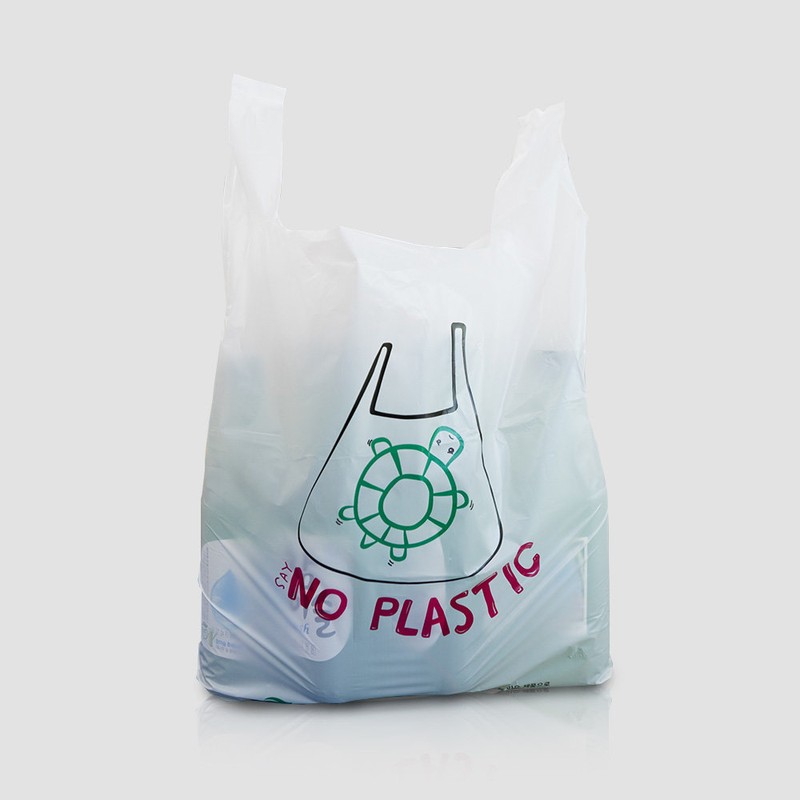 Real-life eco-friendly biodegradable plastic bags (large) 100 sheets / 친실사