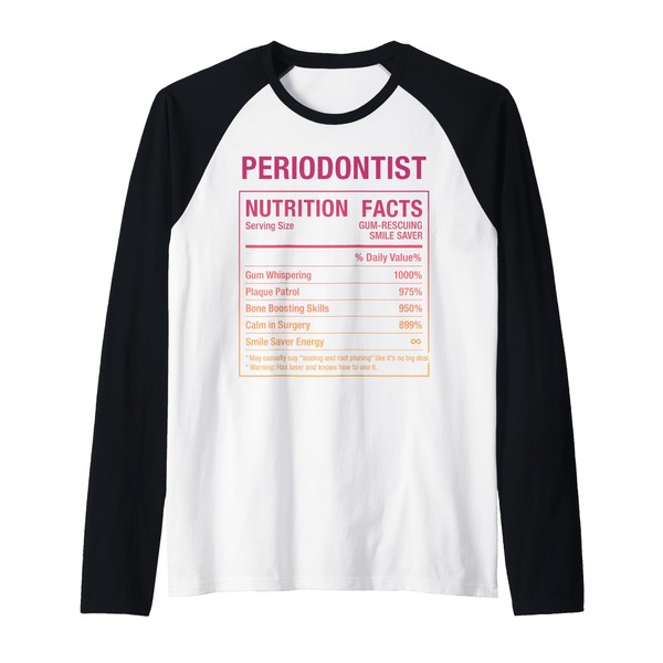 Periodontist Raglan Baseball Tee