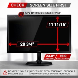 VINTEZ COMPUTER PRIVACY SCREEN FILTER Widescreen Monitor Protector Film 23.8" VINTEZ