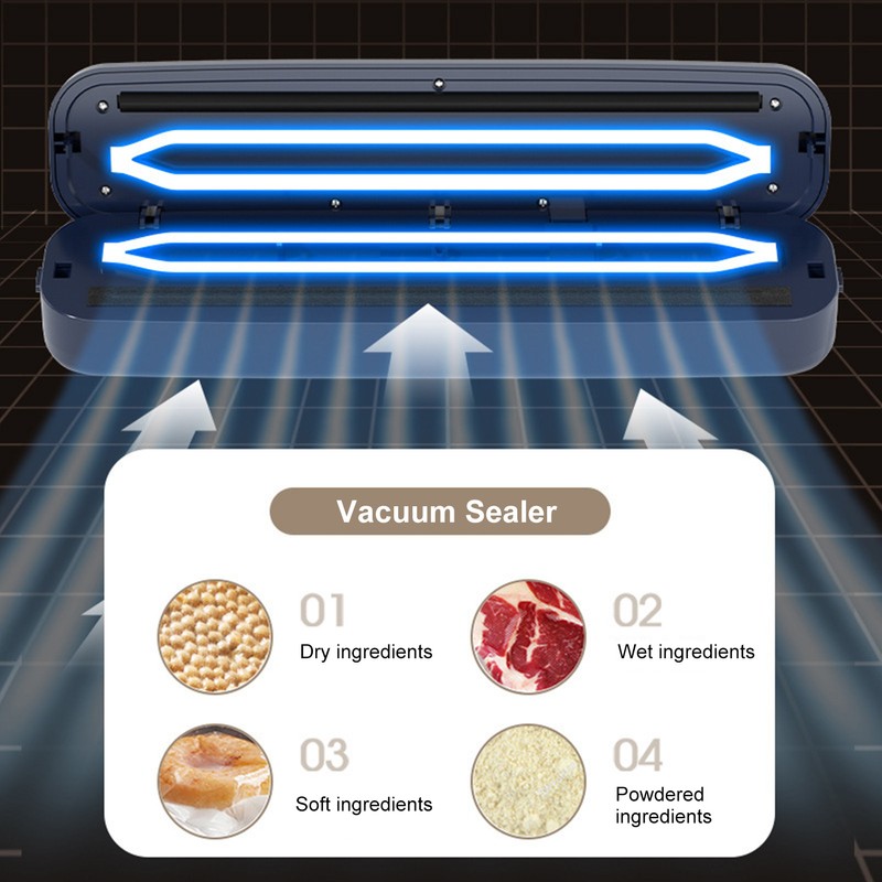 Vacuum Sealer Machine Multifunctional Portable Compact Wet Dry Dual Use