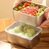 Zjyufy 6 Pack Stainless Steel Containers Stainless Steel Multipurpose Reusable