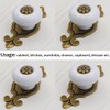Kelier Retro Ceramic Cabinet Knobs, [8 Pack] Antique Vintage Dresser