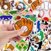 Sports Baseball Stickers for Party Favors,50 PCS Ball Sports Cute