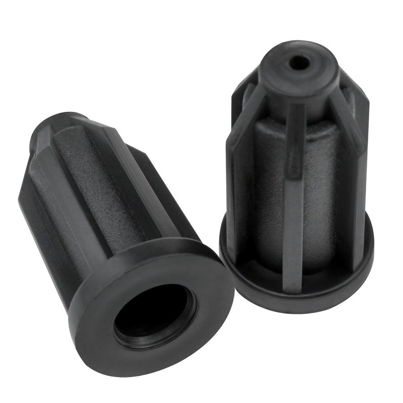 FINBe Caster Stem Inserts Plastic Caster Socket Black Caster Rod