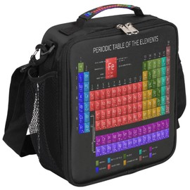 Periodic Table Kids Lunch Box for Boys Girls Chemistry Lunch Bag for Kids Insulated Lunchbox with Adjustable Shoulder Strap Teens Cooler Lunch Bag for School Picnic