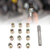 Thread Repair Tools 12Pcs Stainless Steel Inserts with 1Pc Screw