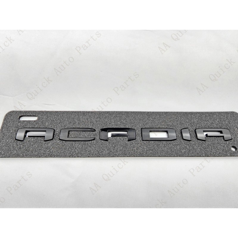 GMC 1PC Gloss Black Door Rear Tailgate Acadia Letter Emblem