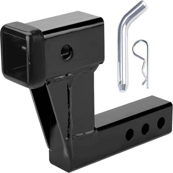 LABLT Trailer Hitch Extender Black for 2 Inch Receiver with